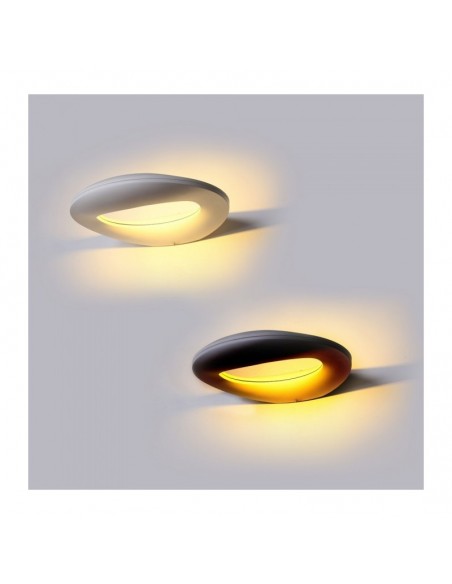 8307-Lampada LED da Muro Arrotondata  LM/W Colore Bianco  IP-5