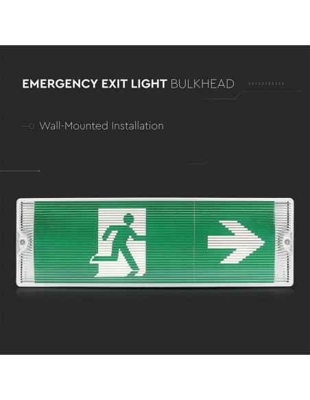 83111-Lampada LED di Emergenza  a Soffitto/Parete con Batteria da mAh e Autonomia  Ore  -7