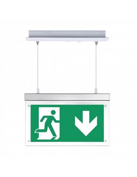 8314-Lampada LED di Emergenza  LED a Sospensione con Montaggio a Incasso h di Ricarica  IP-1