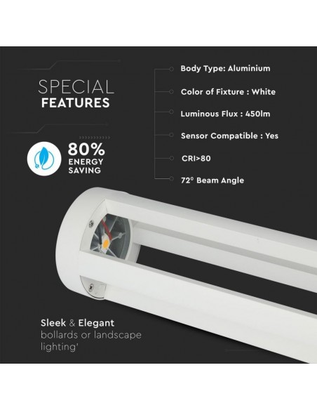 8327-Lampada LED da Giardino Fissaggio a Terra LED COB  Colore Bianco hcm  -5