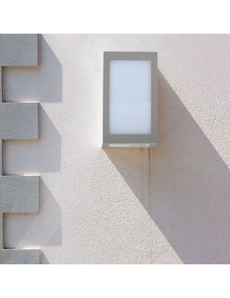8339-Lampada LED da Muro a Lanterna  Colore Grigio  -5