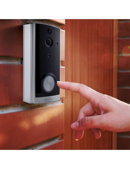 8355-Videocitofono con  Canali Audio Colore Nero-3