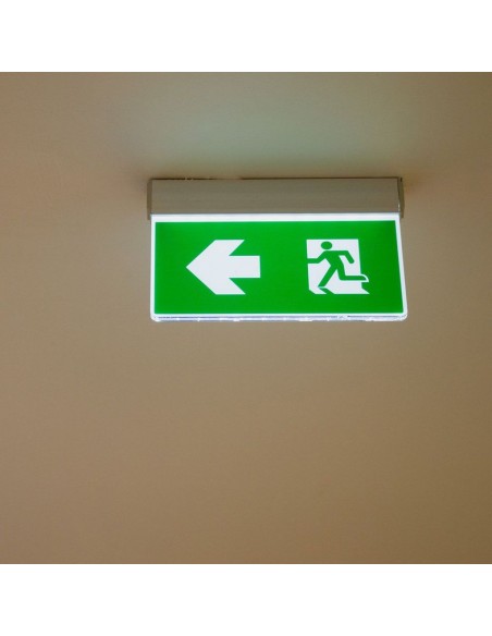 836-Lampada LED Chip Samsung di Emergenza  LED Montaggio a Plafone Base Inclinabile Modalità SA e SE h di Ricarica  IP-3