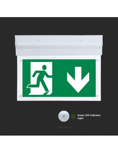 836-Lampada LED Chip Samsung di Emergenza  LED Montaggio a Plafone Base Inclinabile Modalità SA e SE h di Ricarica  IP-7