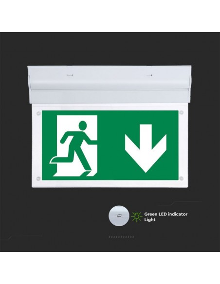 836-Lampada LED Chip Samsung di Emergenza  LED Montaggio a Plafone Base Inclinabile Modalità SA e SE h di Ricarica  IP-7