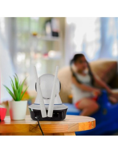 8377-Camera di Videosorveglianza Interno IP WiFi PTZ MP px Visione Notturna Sensore di Movimento con Microfono e Speaker-2