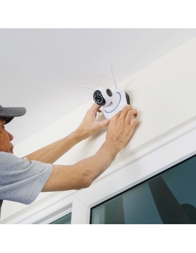 8377-Camera di Videosorveglianza Interno IP WiFi PTZ MP px Visione Notturna Sensore di Movimento con Microfono e Speaker-3