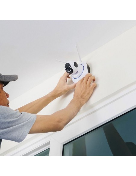 8377-Camera di Videosorveglianza Interno IP WiFi PTZ MP px Visione Notturna Sensore di Movimento con Microfono e Speaker-3