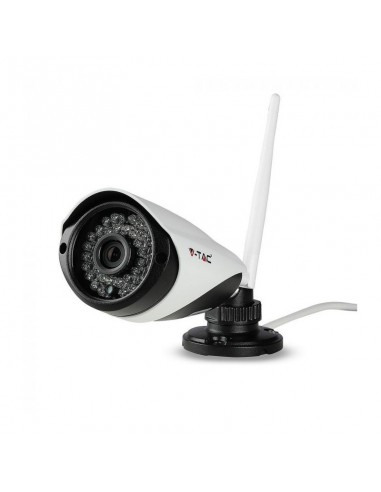 8400-Kit di Videosorveglianza da Esterno WiFi  Telecamere PP Sensore di Movimento Avviso Email e Stazione di Trasmissione mt-7