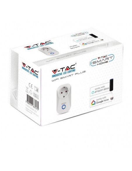 8415-Presa con Spina a Schuko WiFi A P  Schuko con Interruttore Compatibile con Google Home e Amazon Alexa Tramite App Smart-2