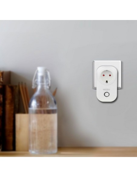 8415-Presa con Spina a Schuko WiFi A P  Schuko con Interruttore Compatibile con Google Home e Amazon Alexa Tramite App Smart-4