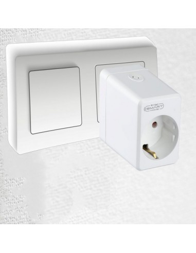 8416-Presa con Spina a Schuko WiFi A P  Schuko USB e Interruttore Compatibile con Google Home e Amazon Alexa via App Smart-4