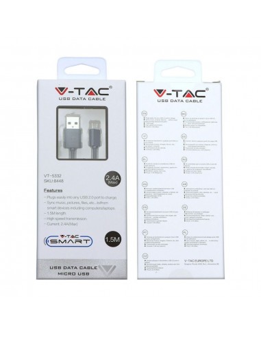 8448-Cavo da Micro-USB a USB-A m Ricarica Rapida A Colore Nero-2