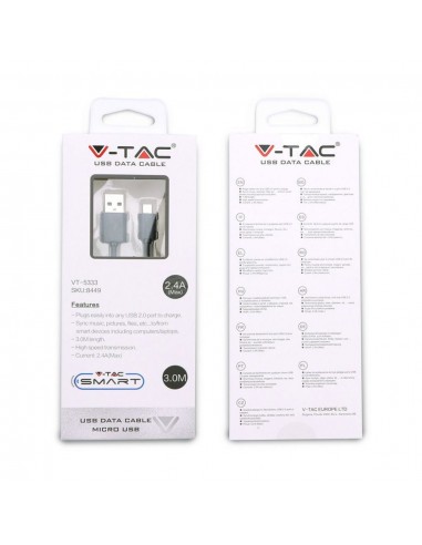 8449-Cavo da Micro-USB a USB-A m Ricarica Rapida A Colore Nero-2