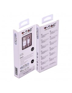 8453-Cavo da Lightning iPhone a USB-A m Ricarica Rapida A con Licenza MFI Colore Bianco-1 2