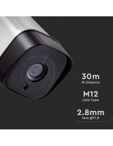 8475-Camera di Videosorveglianza Analogica Esterno WiFi MP px FullHD Visione Notturna Compatibile Smart Device AHD/CVI/TVI/CVBS-