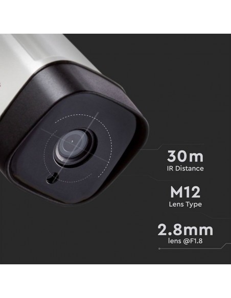 8475-Camera di Videosorveglianza Analogica Esterno WiFi MP px FullHD Visione Notturna Compatibile Smart Device AHD/CVI/TVI/CVBS-