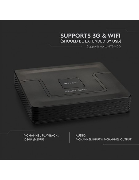 8476-Registratore DVR Ibrido  in  a  Canali n HD con Sensore di Movimento Compatibile con Smart Device-4