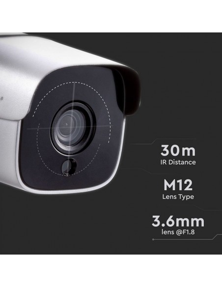 8478-Camera di Videosorveglianza da Interno/Esterno IP MP px FullHD Visione Notturna Compatibile con Smart Device-5