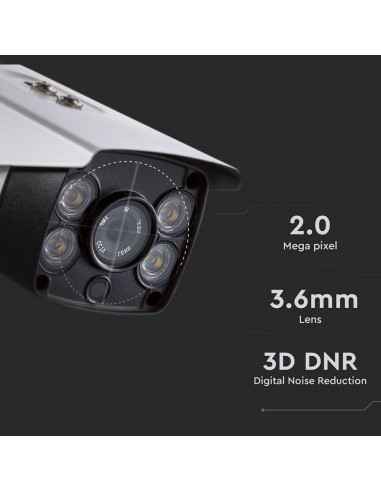 8479-Camera di Videosorveglianza da Interno/Esterno IP MP px FullHD con Visione Notturna a Colori Compatibile con Smart Device-7