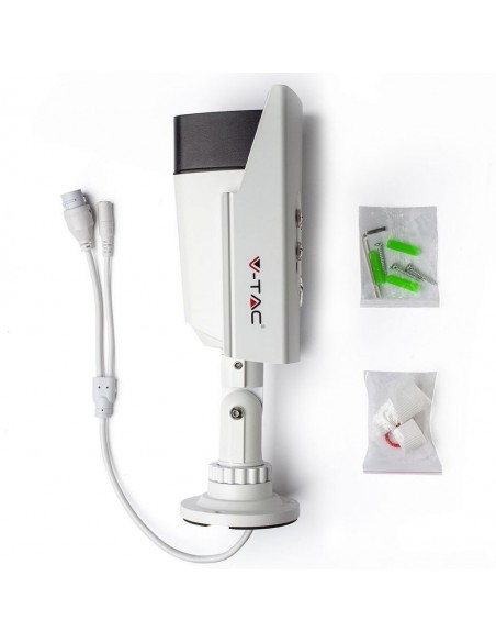 Camera di Videosorveglianza da Interno/Esterno IP 2MP 1080px FullHD con Visione Notturna a Colori Compatibile con Smart Device