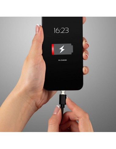 8481-Cavo da Micro-USB a USB-A m Ricarica A Pearl Series Colore Nero-2