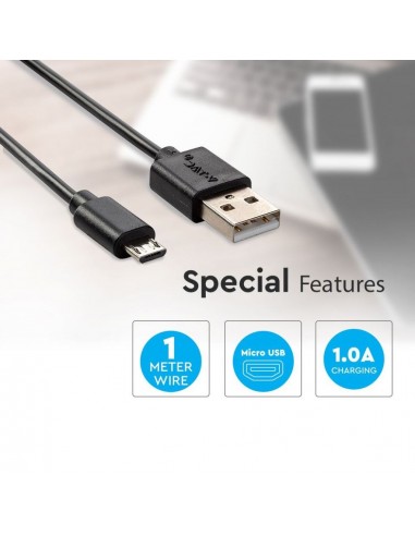 8481-Cavo da Micro-USB a USB-A m Ricarica A Pearl Series Colore Nero-5