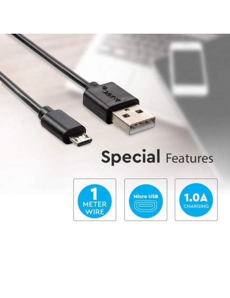 8481-Cavo da Micro-USB a USB-A m Ricarica A Pearl Series Colore Nero-5