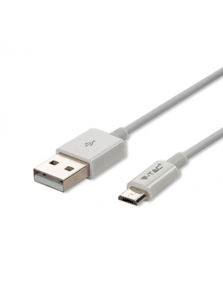 8484-Cavo da Micro-USB a USB-A m Ricarica A Silver Series Colore Bianco-1