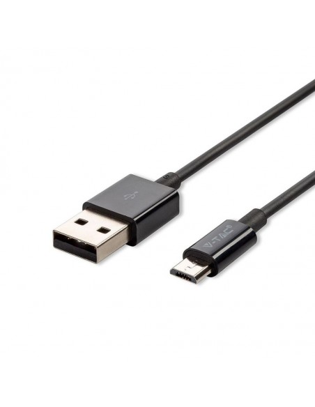 8485-Cavo da Micro-USB a USB-A m Ricarica A Silver Series Colore Nero-1
