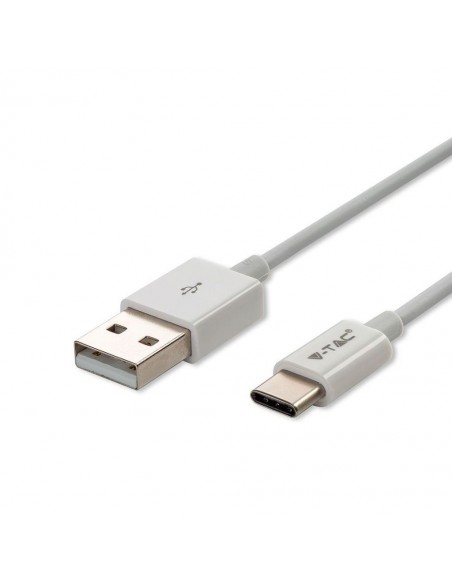 8486-Cavo da USB Tipo-C a USB-A m Ricarica A Silver Series Colore Bianco-1