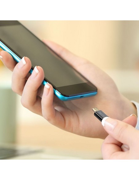 8487-Cavo da USB Tipo-C a USB-A m Ricarica A Silver Series Colore Nero-2