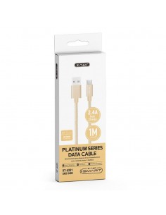 8490-Cavo da Micro-USB a USB-A m Ricarica Rapida A Platinum Series Cavo Antigroviglio in Corda Colore Oro-1 2