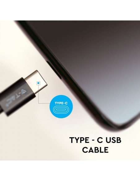 8491-Cavo da USB Tipo-C a USB-A m Ricarica Rapida A Platinum Series Cavo Antigroviglio in Corda Colore Nero-6