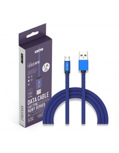 8496-Cavo da Micro-USB a USB-A m Ricarica Rapida A Ruby Series Cavo Antigroviglio in Corda Colore Blu-1 2