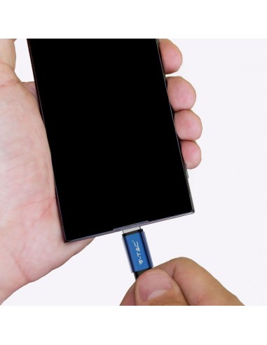 8496-Cavo da Micro-USB a USB-A m Ricarica Rapida A Ruby Series Cavo Antigroviglio in Corda Colore Blu-6