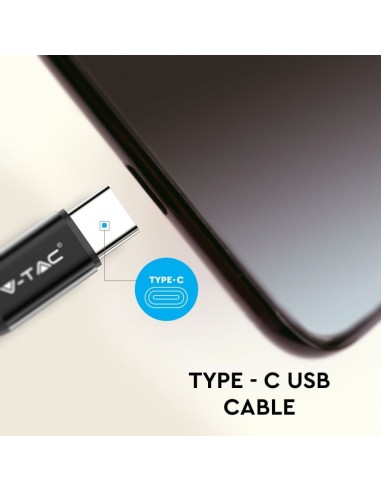 8498-Cavo da USB Tipo-C a USB-A m Ricarica Rapida A Ruby Series Cavo Antigroviglio in Corda Colore Nero-7