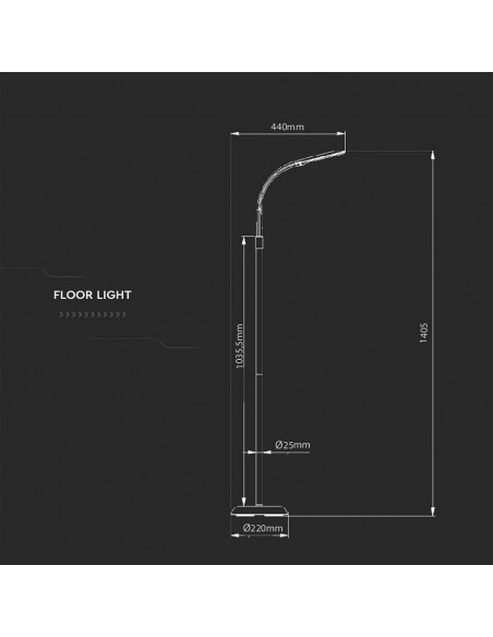 8508-Piantana LED  con Jack -3