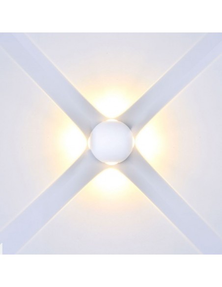 8552-Lampada LED da Muro Sferica  LED COB  Colore Bianco  -4