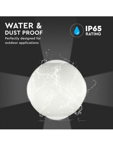 8552-Lampada LED da Muro Sferica  LED COB  Colore Bianco  -7