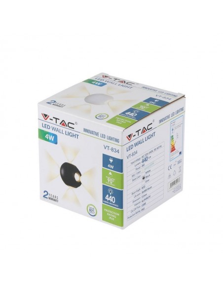 8553-Lampada LED da Muro Sferica  LED COB  Colore Bianco  -2