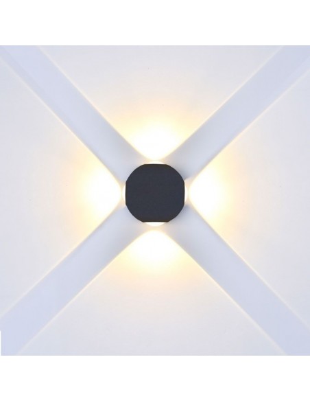 8553-Lampada LED da Muro Sferica  LED COB  Colore Bianco  -5