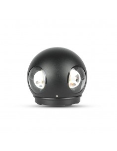 8554-Lampada LED da Muro Sferica  LED COB  Colore Nero  -1