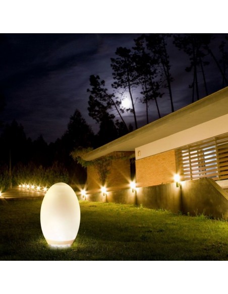 8557-Lampada Solare LED a Forma di Uovo -3