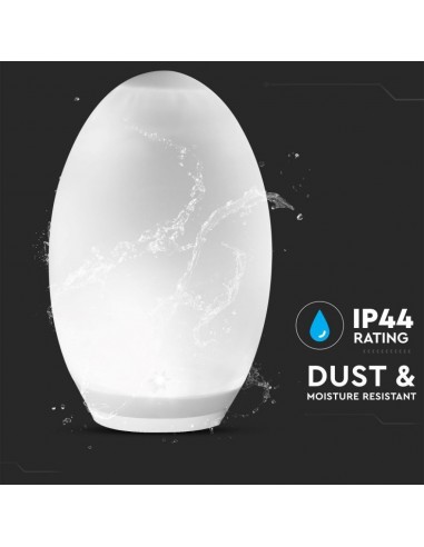 8557-Lampada Solare LED a Forma di Uovo -7