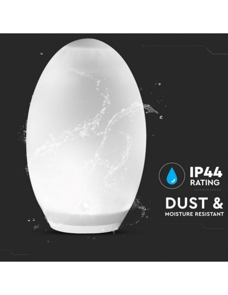 8557-Lampada Solare LED a Forma di Uovo -7