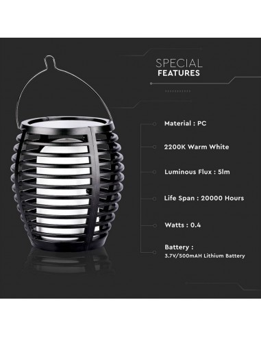 8558-Lampada Solare LED a Forma di Torcia Effetto Fiamma -6