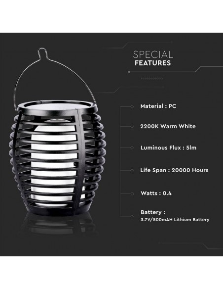 8558-Lampada Solare LED a Forma di Torcia Effetto Fiamma -6