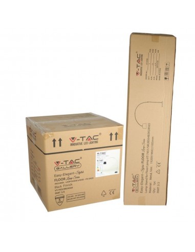 8564-Piantana LED Ricurva con Portalampada E Max  Colore Nero h cm-2