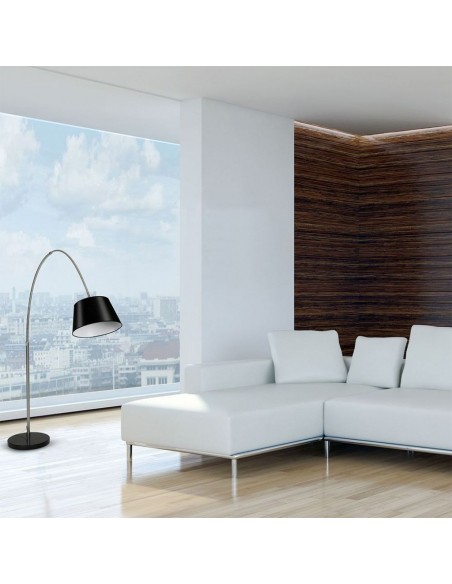 8564-Piantana LED Ricurva con Portalampada E Max  Colore Nero h cm-5